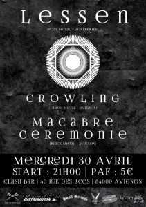 Lessen, Crowling, Macabre Ceremonie