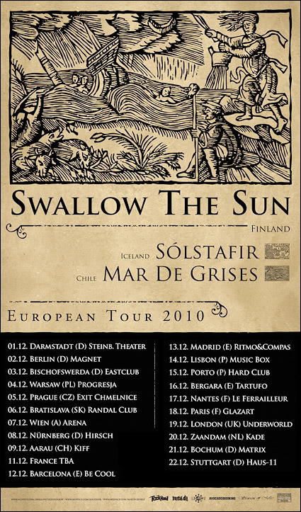 Swallow The Sun, Solstafir, Mar de Grises